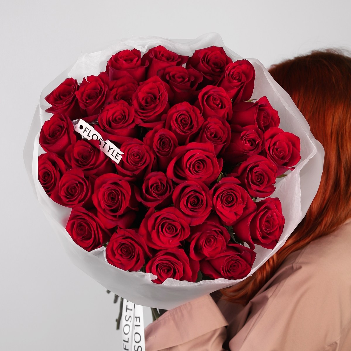 Букет из 35 красных роз